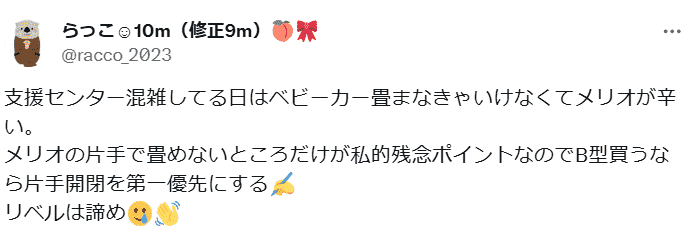 サイベックスメリオ　片手で開けないことに悩むポスト