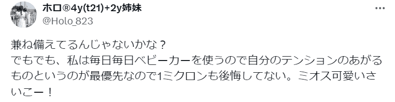 サイベックスミオス後悔ポスト③
サイベックスミオスにしてまったく後悔していない