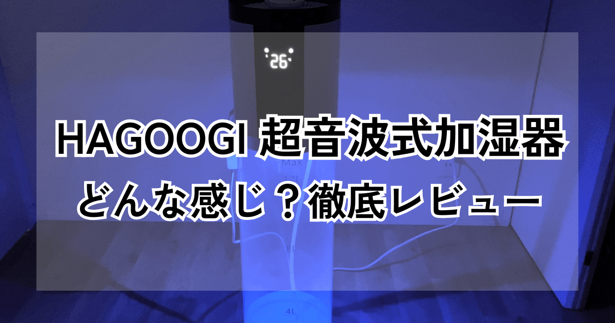 HAGOOGI（ハゴオギ）加湿器口コミレビュー！LEDライトでおしゃれ空間に