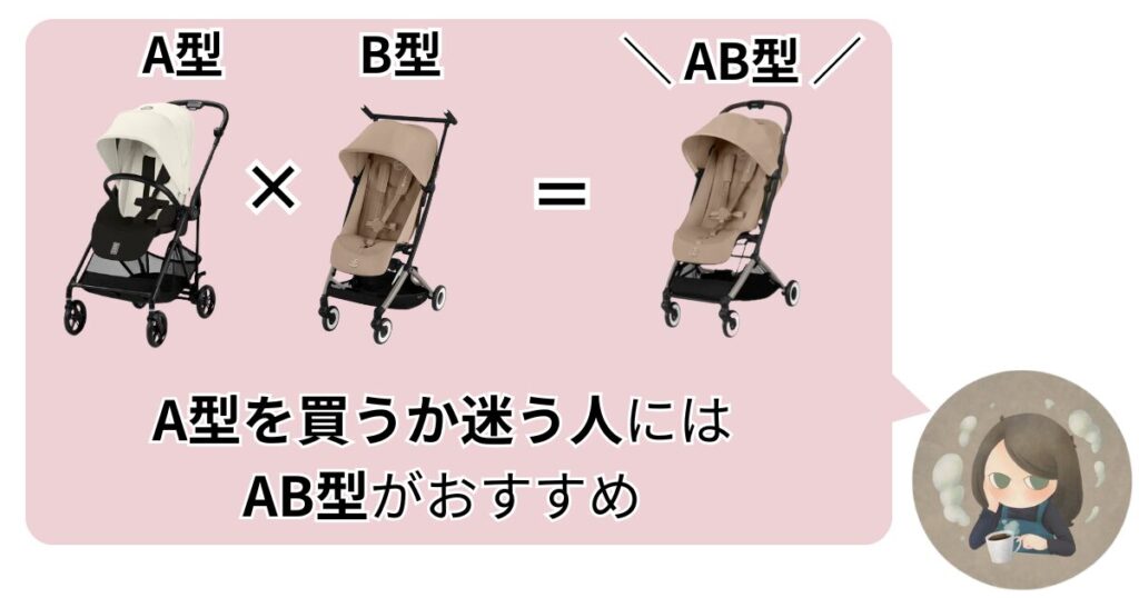 【まとめ】A型ベビーカーはいらないかな?と不安に思う人には、AB型がおすすめ