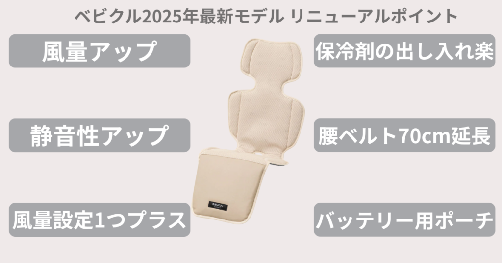 2025年最新モデル「ベビクル2」で、さらに使いやすく進化したポイント6つ