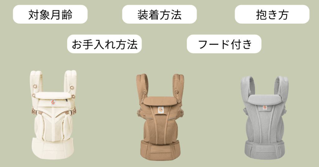 エルゴオムニシリーズの共通点5つ