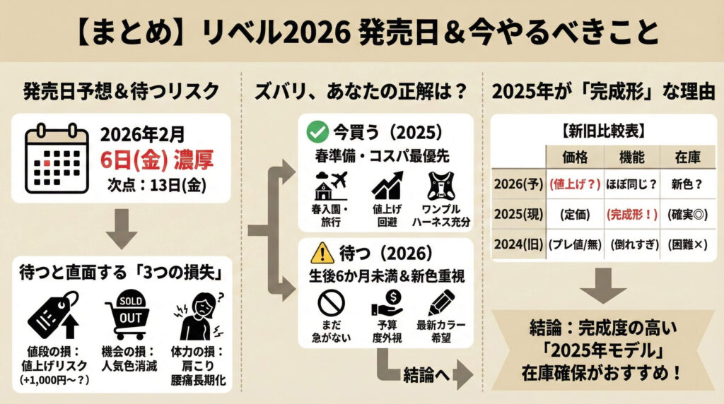 【まとめ】リベル2026の発売日は2月6日(金)が濃厚！現行モデルの在庫ある今の確保がおすすめ