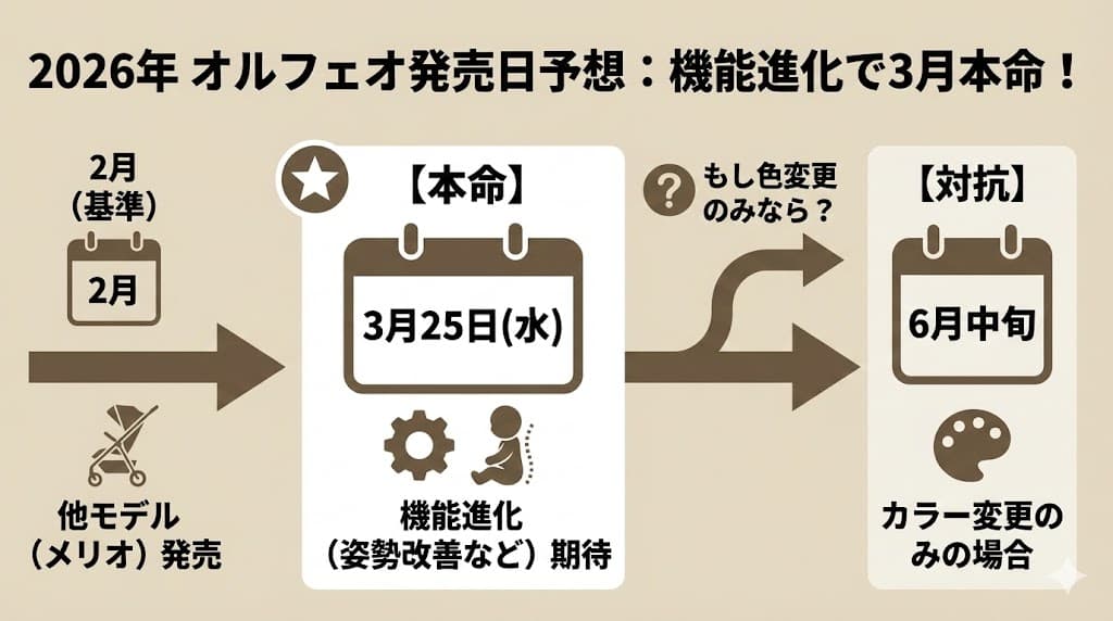 オルフェオ2026年モデルの発売日予想と機能進化