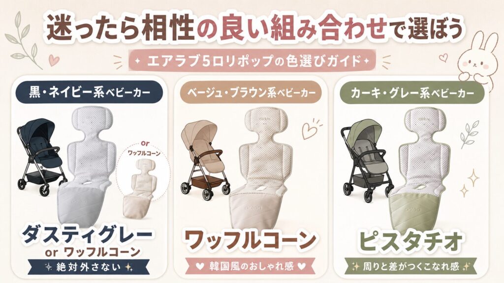【まとめ】エアラブ5ロリポップの人気色No.1はワッフルコーン！迷ったら相性の良い組み合わせで選ぼう