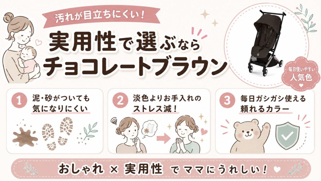 汚れが目立ちにくく実用的だから